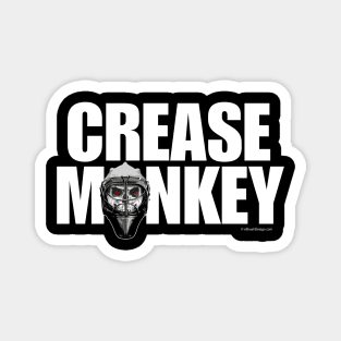 Crease Monkey - funny ice hockey goalie Magnet