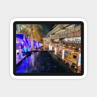 Gem Walkway to Siam Paragon, Bangkok SkyTrain & BTS Cityscape Magnet