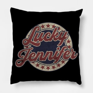 Lucky Jennifer (vintage) Pillow