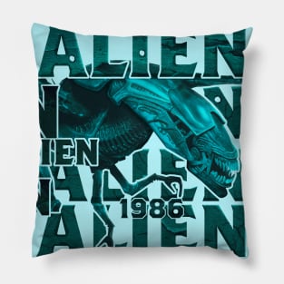 alien 1986 science fiction vintage 80s 90s movie. sci-fi 80s. Pillow