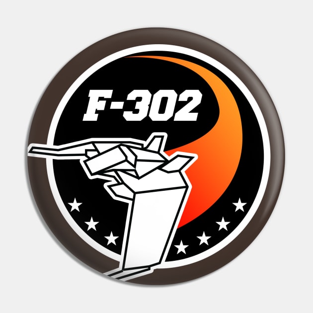 F-302 Interceptor Mission Patch Pin by Meta Cortex