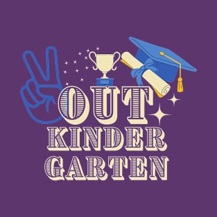 Peace Out Kindergarten Graduation T-Shirt