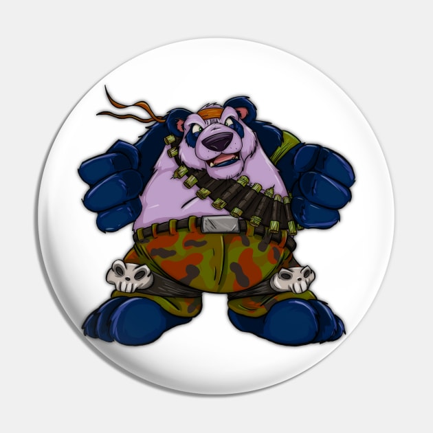 Panda commando Pin by Artbylukus