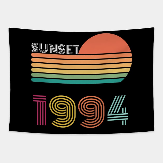 Sunset Retro Vintage 1994 Tapestry by Happysphinx