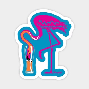 Flamingo-ing-going-gone! Magnet