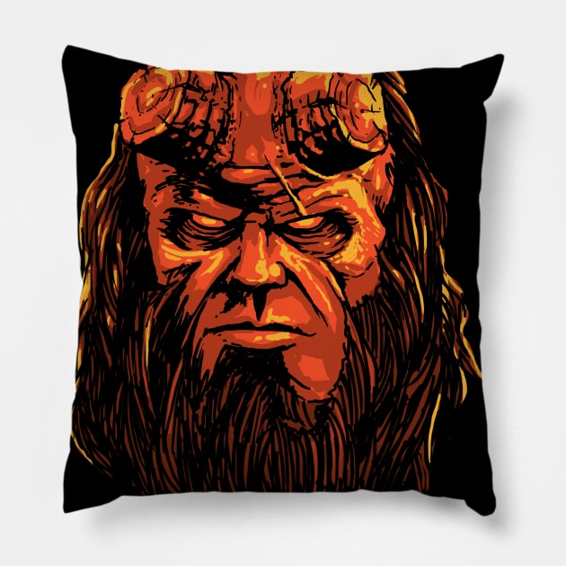 The Red Devil Pillow by akawork280