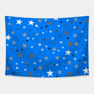 Stars In A Sea of Azure Blue Tapestry