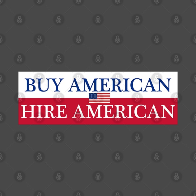 Buy American Hire American by  The best hard hat stickers 