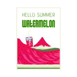 Hello Summer Watermelon Color 4 T-Shirt