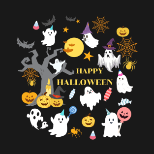 Halloween Face Mask, Happy Hallween For kids, Haloween ghost Face Mask for Kids. T-Shirt