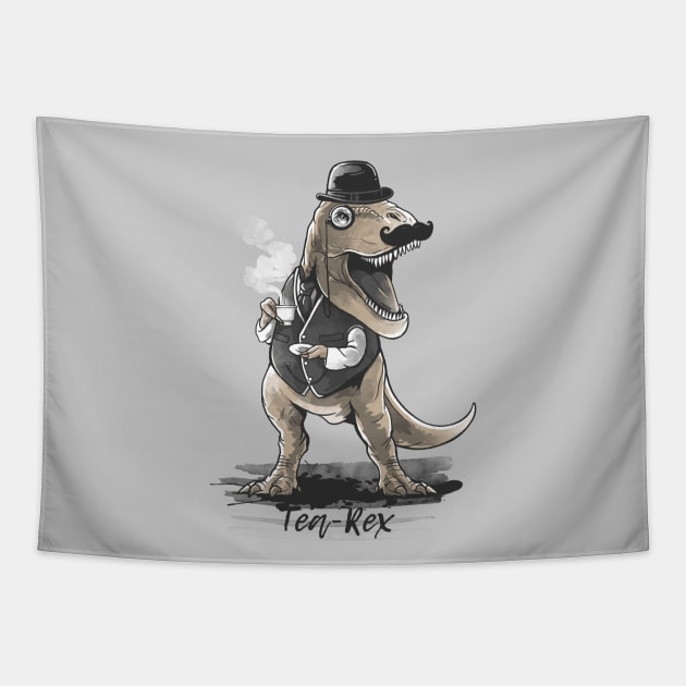 tea rex Tapestry by NemiMakeit