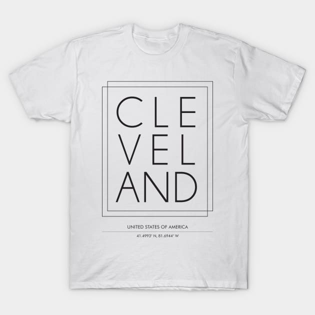 Unique Stylistic Tee Cleveland Indians T-Shirt Black L