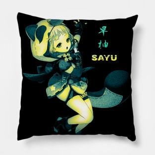 Retro Neon little ninja Pillow