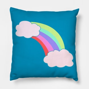 Rainbow Clouds Pillow