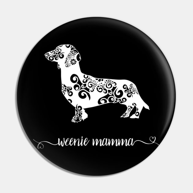 Weenie Mama Flower Pattern Pin by Xamgi