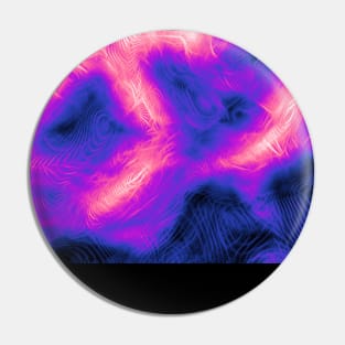 Genderfluid Pride Abstract Fractal Fog Pin
