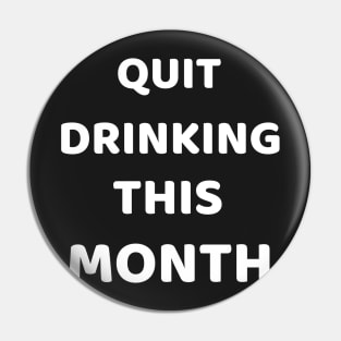 quit drinking this month Pin