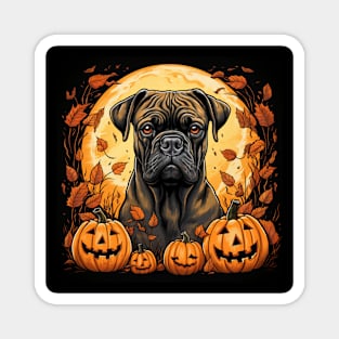 Halloween Bullmastiff Magnet