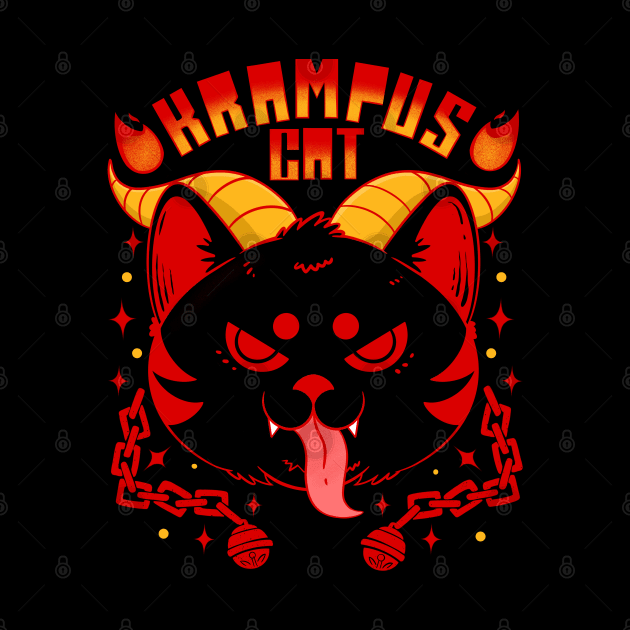 Krampus Cat by Artthree Studio