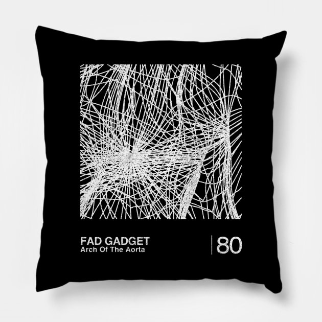 Fad Gadget / Minimalist Graphic Artwork Fan Design Pillow by saudade