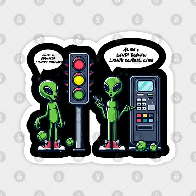 aliens traffic Magnet by AOAOCreation