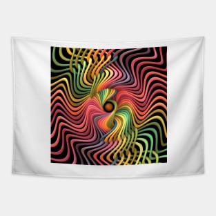 Trippy Helix Mandala Tapestry