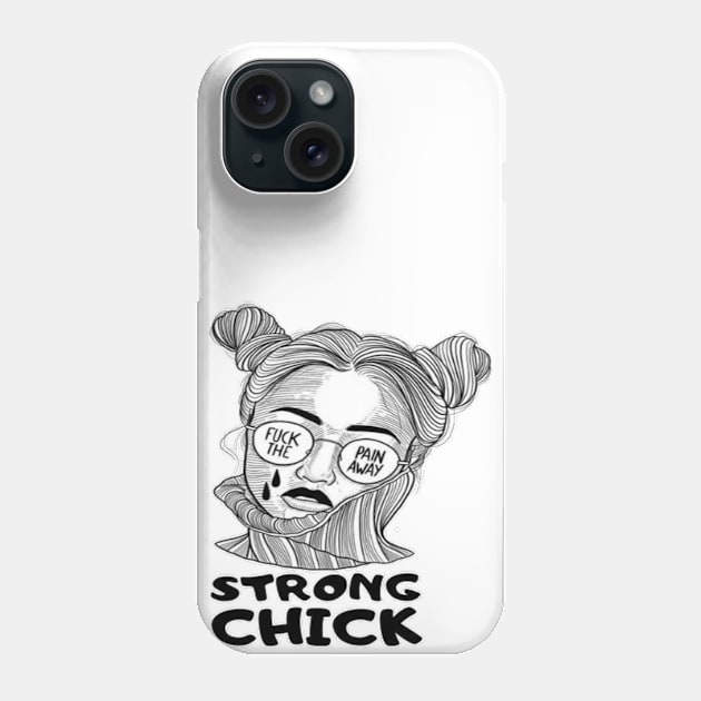 Strong Chick Woman's Phone Case by Salam Hadi