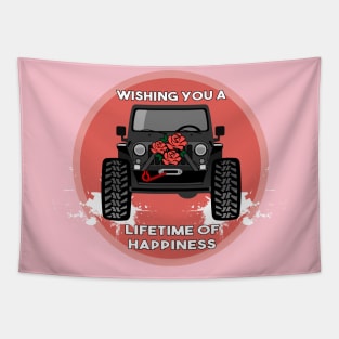 Jeepgirl Wedding Tapestry