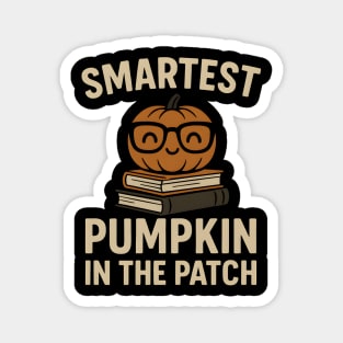Smartest Pumpkin in the Patch Halloween School Graphic Magnet