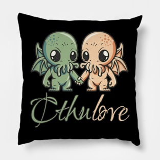 Cthulove - Cthulhus holding hands - Valentine Cthulhu #5 Pillow