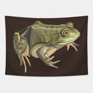 American Bullfrog Watercolor Tapestry