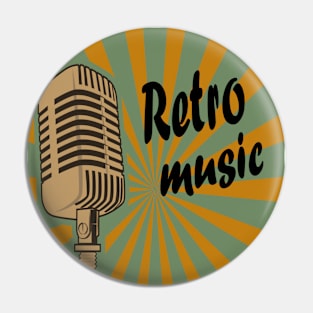 Retro Music Pin