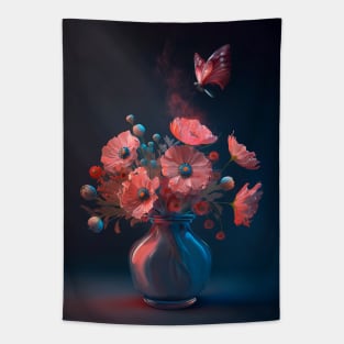 Beautiful flowers in a vase Tapestry