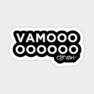 Vamooo - White Logo Magnet