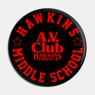 Hawkins Middle School AV Club Pin