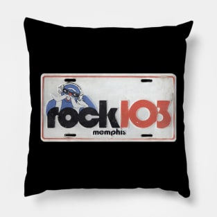 WEGR Rock 103 Retro License Plate Pillow