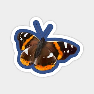 Red Admiral Butterfly Magnet