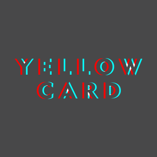 Yellow Card Horizon Glitch T-Shirt