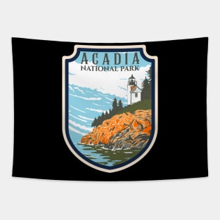 Acadia National Park Emblem Tapestry