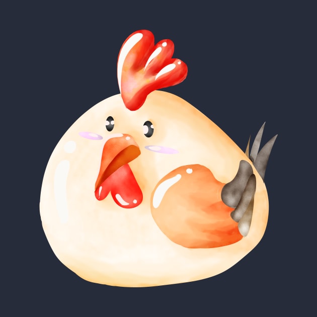 Cute chicken is on the farm by Kwangkie