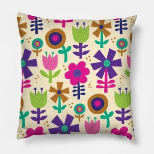 Funky Flowers Pillow