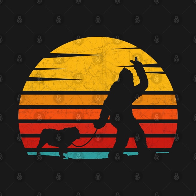 Vintage Retro Bigfoot Walking Bulldog by heidiki.png