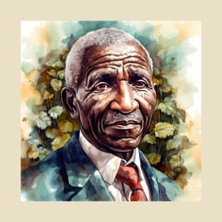 George Washington Carver Watercolor Portrait for Black History Month T-Shirt