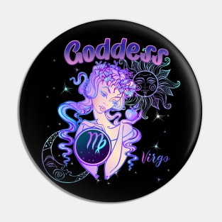 Zodiac Virgo Goddess Queen Horoscope Pin