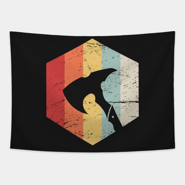 Retro Viking Axe Icon Tapestry by MeatMan