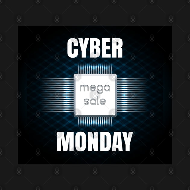 Cyber Monday sale banner template by devaleta