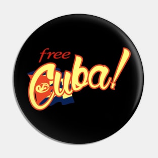 Free Cuba! Pin