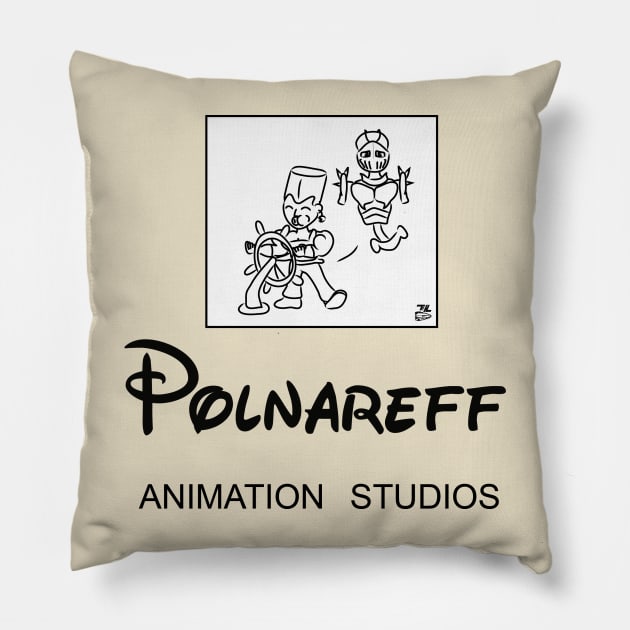 Polnareffland Pillow by Error Hunter