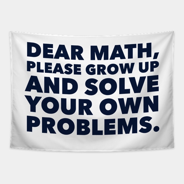 Dear Math Tapestry by greenoriginals