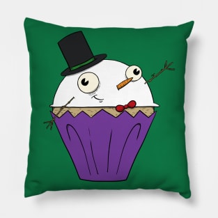 Snowman Cupcake Pillow